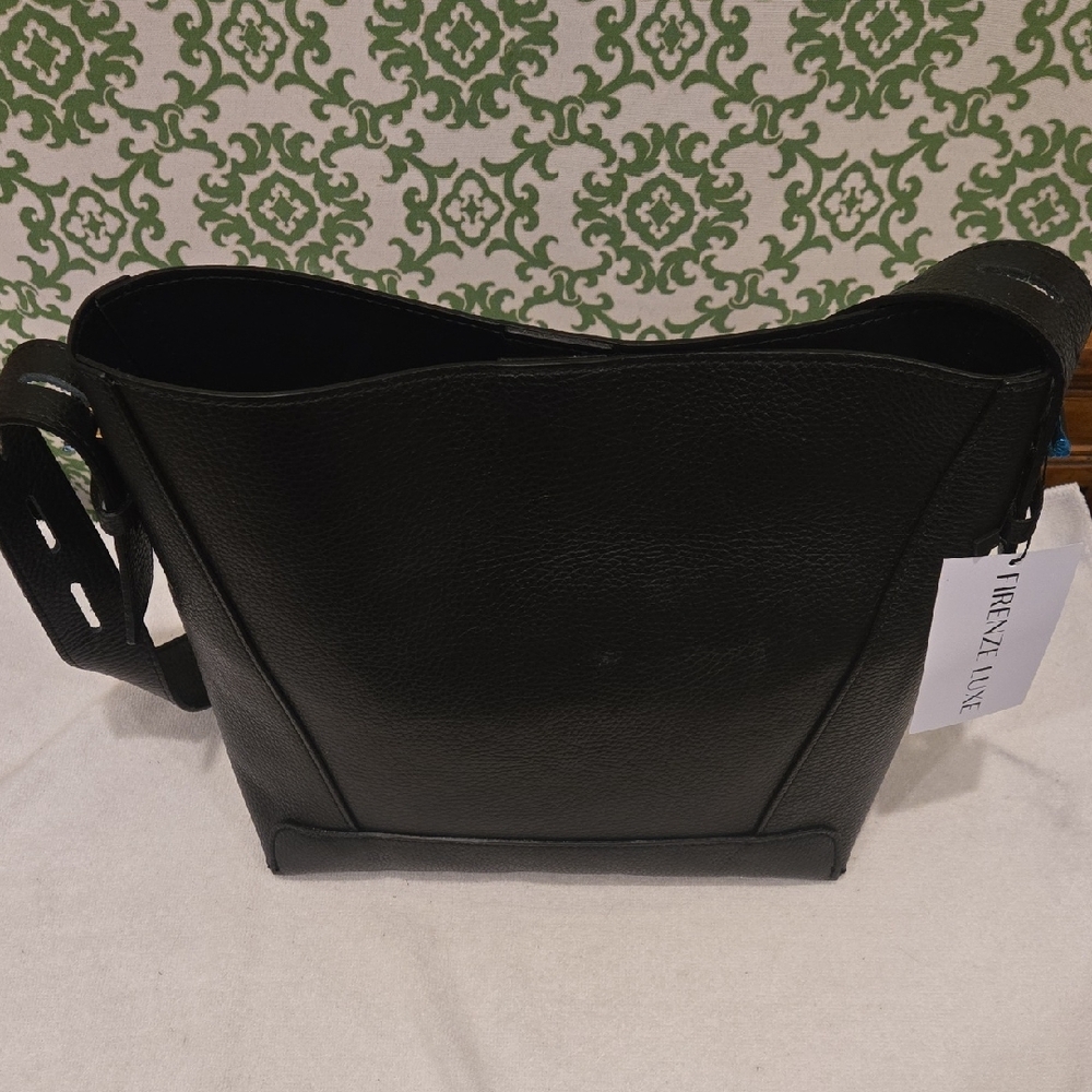 Black Leather Hobo Bag